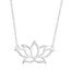 Argent Chaine Fine avec Pendentif Tige et Anneau Reglable SHEGRACE Collier Femme en Argent 925 Sterling 700mm