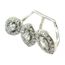 Boucle Bague Oreille Argent Sissi Blanc Argente P2217 Blanc