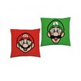 Coussin carré rempli de Nintendo Super Mario - Rouge / Vert-0