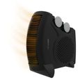 Cecotec Chauffage d'Appoint ReadyWarm 2000 Max Dual Noir. 2000 W, 3 Modes de Fonctionnement (Froid/Chaud/Très chaud), Léger