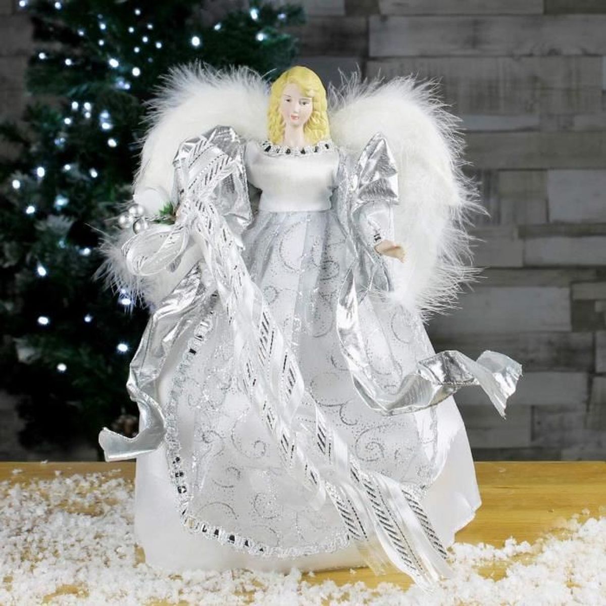 Ange Sommet Ange De Noël Pour Sapin The Christmas Workshop Ange pour Sommet du Sapin - Cdiscount Maison