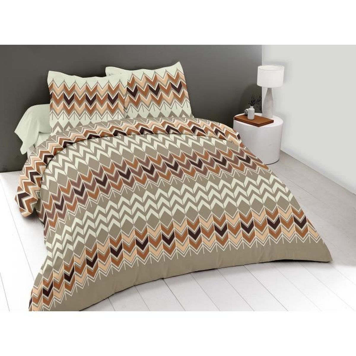 Version ensemble de literie 2 - Style drap-housse - King size 4Pcs
