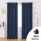 Deconovo Voilages Semi-Transparents à œillets pour fenêtres, 140 x 183 cm (Largeur x Longueur), Beige, 2 Panneaux