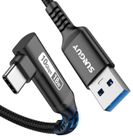 HOLLYWOOD COLLECTIBLES Câble USB C 90 Coudé,1.5M 10Gbps USB 3.1 Gen 2 Câble USB vers USB C,Type C Charge Rapide Compatible avec Android Auto,Galaxy