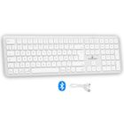 Clavier sans fil Bluetooth - BLUESTORK - MAC - Full size - Compatible Mac - Blanc