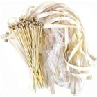 Hrlace Lot de 20 serpentins de mariage avec ruban de clochette - Baguettes magiques - Baguettes de fée - Baguettes de fée en soie - Pour mariage, anniversaire, fête - Orange