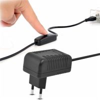 Micro USB 5V 3000mA Chargeur Adaptateur Alimentation avec Interrupteur on/off pour Raspberry Pi 3(2), Pi 2 Modele B(B+)(B Plus), Ban