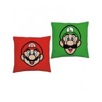 Coussin carré Nintendo Super Mario - Rouge / Vert - 40 x 40 cm - Nintendo