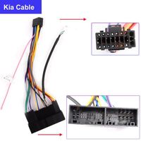Pour KIA ISO - Adaptateur de câble de commutateur d'autoradio ISO, adaptateur quadlock