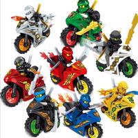 Jeux de construction pour enfants TD® 8 modèles Peut être assemblé en une moto cool Jouets faits à la main