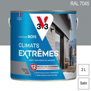 PEINTURE - VERNIS Peinture bois extérieur Climats Extrêmes RAL 7045 