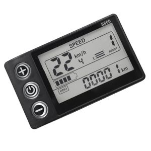 Commutateur d'affichage de Vélo électrique, Commutateur de Commande d' affichage LCD de Guidon Antidérapant Universel Réponse Sensible Ergonomique Toucher Confortable pour Vélo