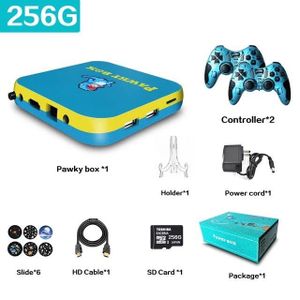 JEU CONSOLE RÉTRO Vert jaune 256g - Console de jeux vidéo PS1-DC-SMS