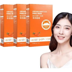 GOMMAGE VISAGE Carrot Pore Purifying Bubble Mask (3Box)