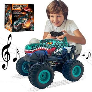 ArtCreativity Voiture jouet télécommandée dinosaure Monster Truck Dinosaure  18,4 cm, Fonctionne avec piles, Cadeau d'anniversaire unique pour  garçons, filles, tout-petits