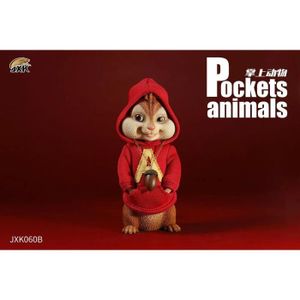 FIGURINE - PERSONNAGE JXK060B - JXK – figurines d'animaux de poche Tamias, Modèle Tamias, Décoration de collection, Jouet de bureau