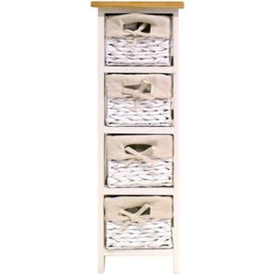 Jersey Meuble De Salle De Bain L 25 Cm Blanc Et Bleu Achat