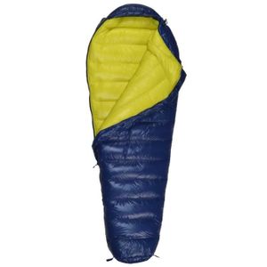 SAC DE COUCHAGE jaune bleu profond - Sac de Couchage'Hiver en Duvet de Canard pour Adulte, 600g, Design de Couture, pour Voya