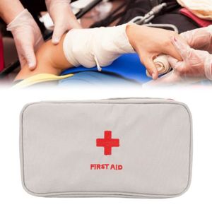 TROUSSE DE SECOURS Sac vide de premiers secours Kit d'urgence portable Pour transporter des articles d'urgence (gris) HB013