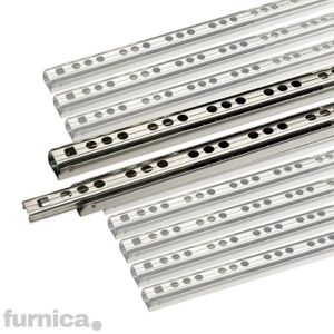 10 Paire de Plastique Blanc Tiroir Coureurs pour 300 mm tiroirs 