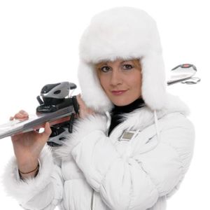 Chapka blanche femme Clearance