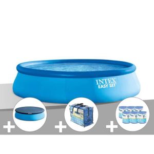 PISCINE Kit piscine autoportée Intex Easy Set 3,96 x 0,84 