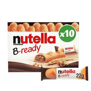 BISCUITS CHOCOLAT LOT DE 4 - NUTELLA - B-READY Biscuits Fourrés Nois