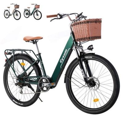 250w velo electrique ville 26 velo electrique urbain femme Batterie 360Wh portee 60 100km Taille recommandee 155 cm et plus Cdiscount Sport