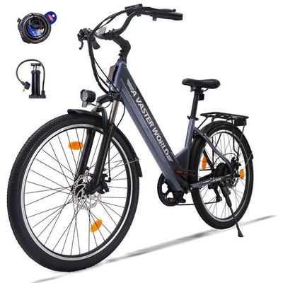 V&eacute;lo &eacute;lectrique blanc 26
