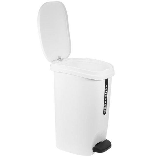Evember Poubelle Plastique Salle De Bain, 33x9.5x13cm