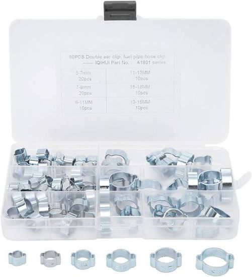 Lot De 10 Colliers C-Clip Pour Câbles De Vélo – Alliage Aluminium, Pour Frein Et Dérailleur, VTT Et Route – Rouge, Bleu, Or, Argent