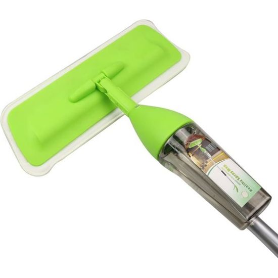 Balai Vapeur Avec Pulvérisation Multi-Fonction Mop Spray Pliable Plastique (Vert)