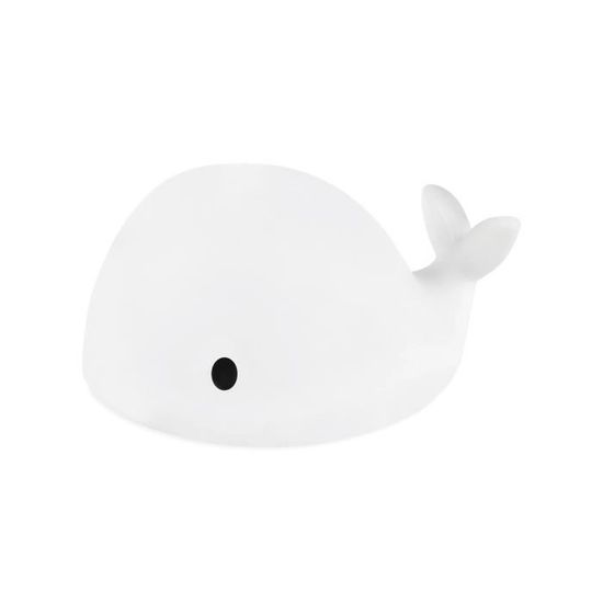 Veilleuse Bébé Rechargeable - FLOW - Moby La Baleine - Small - Blanc