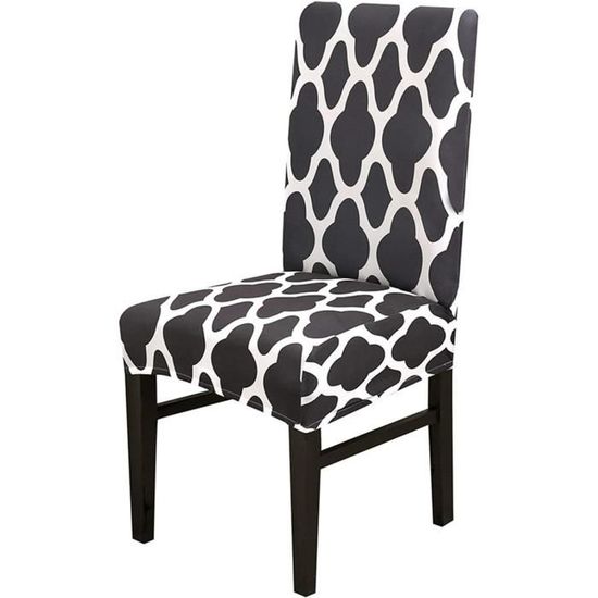 Leomix Housses De Chaise Extensibles Jacquard - 4 Pack, Tissu Élastique Spandex, Protection Anti-Taches