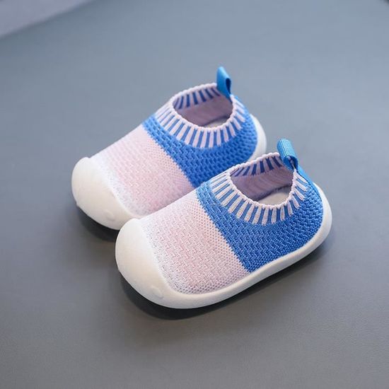 Chaussons Premier Pas Bébé Souples 0-18 Mois – Sport Antidérapants, Coton Et Caoutchouc, Garçons & Filles