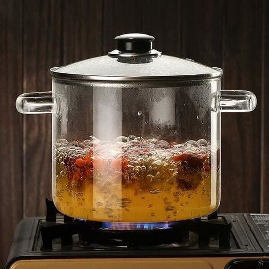 Cocotte En Céramique 2,5 L Avec Couvercle – Résiste Aux Hautes Températures, Motif Végétal, Double Poignée, Pour Cuisinière à Gaz