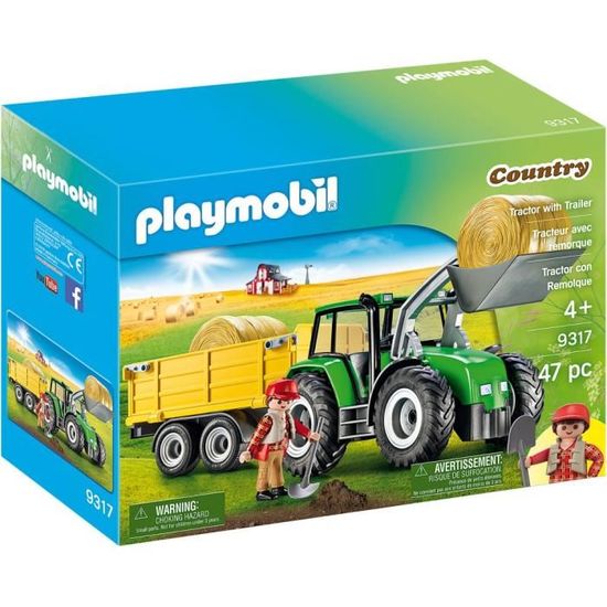 HABA Kullerbü – Tracteur Avec Remorque (305562) – Jouet En Bois – Dès 2 Ans – Vert