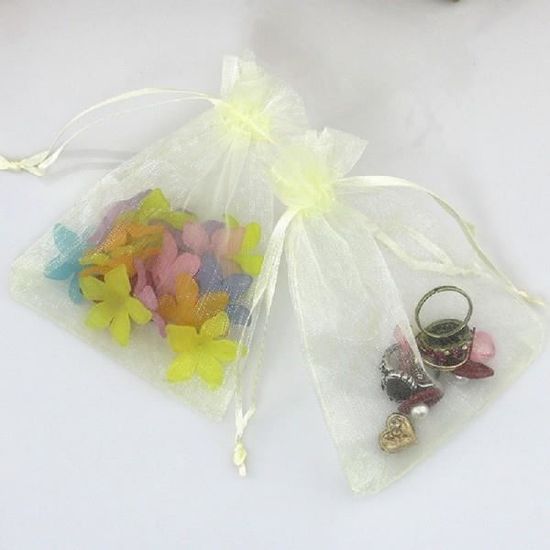 Sacchetti Regalo In Organza - 50/500 Pezzi Per Bomboniere, Gioielli, Caramelle, Matrimonio