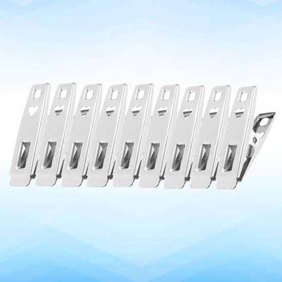 10 Pièces Pinces à Linge En Acier Inoxydable, Organisateur