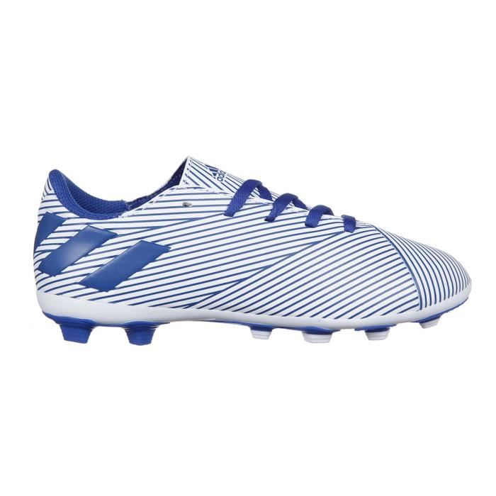 ADIDAS Chaussures de Football terrain sec Nemeziz 19.4 FxG - Enfant - Blanc