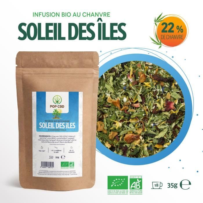 Infusion Bio au Chanvre (22%) POP CBD \