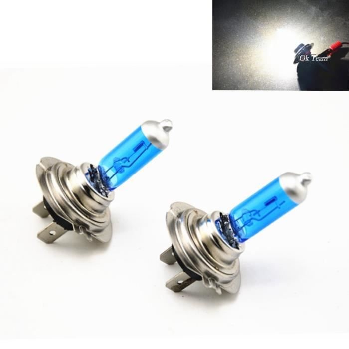 H1 55W -Ampoules H4-H1-H3-H7-H11-9005-9006 55W 100W 12V HOD Xenon blanc 6000k pour phares de voiture halogène, 2 pièces