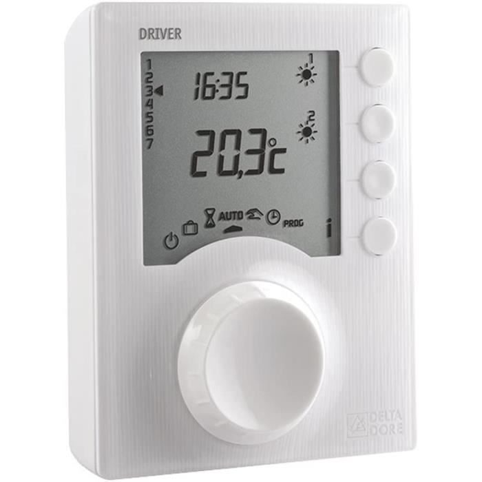 Thermostat Programmable Sans Fil Delta Dore Deltia 8.03