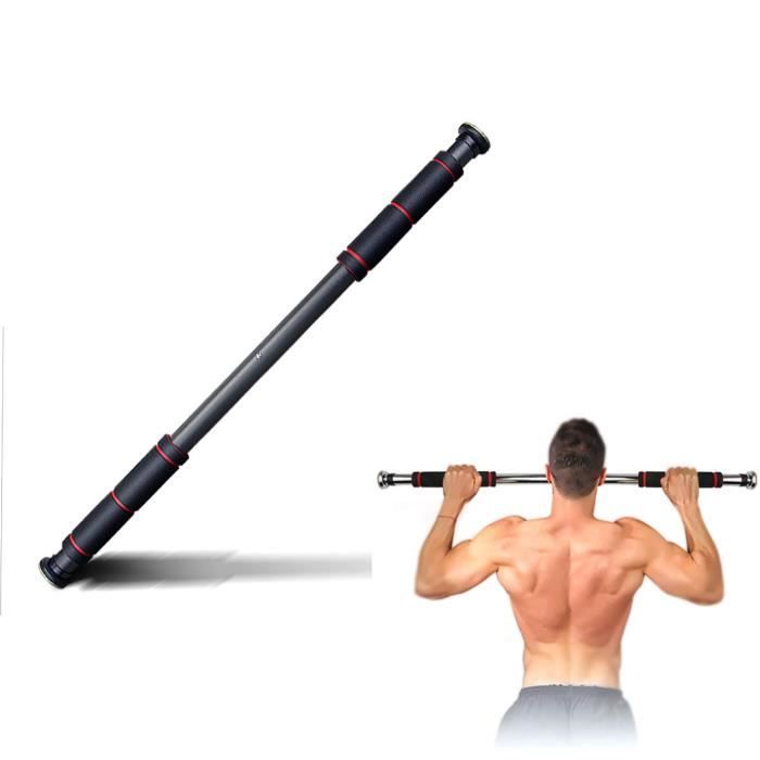 Barre de Traction de Porte Gym Barre Horizontale de Porte de Gym Exercice Fitness 80-110 cm