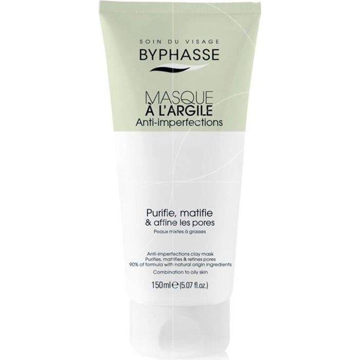 Byphasse - Masque visage à l'argile Anti-imperfections - 150ml