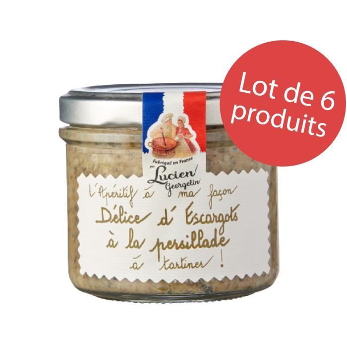 LOT 6 x DELICE D'ESCARGOT A LA PERSILLADE 100G