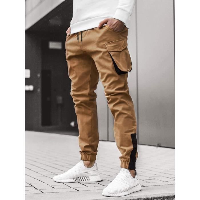 Jegging homme coton jogging pantalons de sport homme hiphop baggy gym à taille élastique masculin survêtement jegging homme