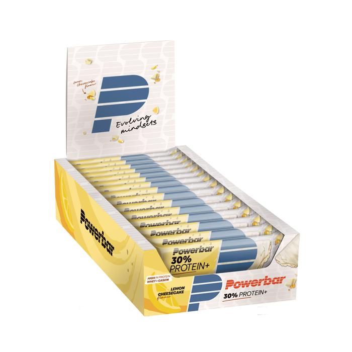 PowerBar Protein Plus 30%, 55 g, Protéine de caséine, Protéine de soja, Protéine de lactosérum, 341 kcal, 1436 kJ, 6,9 g, 4,4 g