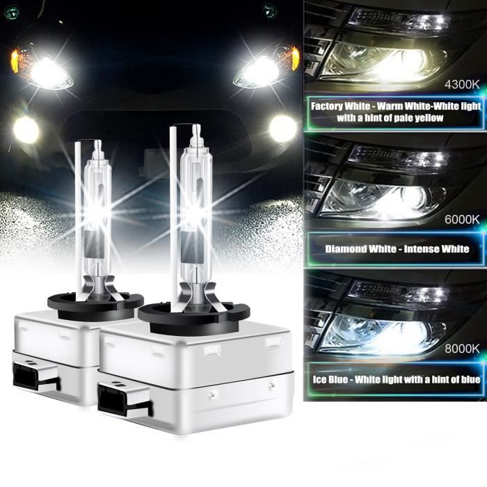 2 Ampoules D1S D1R 35W 12V WINPOWER Lampe Rechange Remplacement Feu XENON 6000K KIT HID pour Citroen Peugeot Suzuki Audi BMW