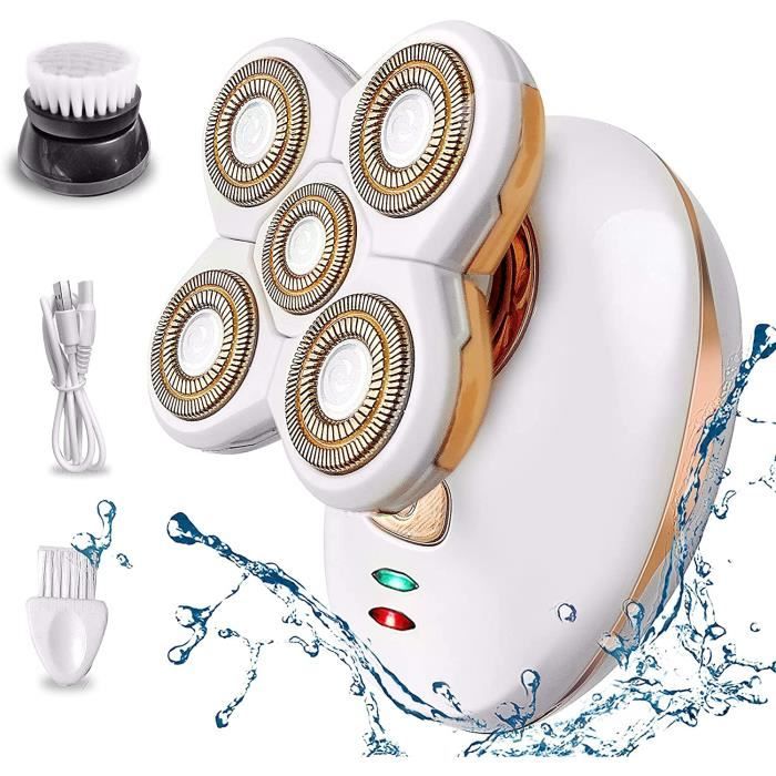 Rasoir Electrique Femme, Épilateur Électrique Sans Douleur pour visage corps bras et bikini, rechargeable Tondeuse électrique